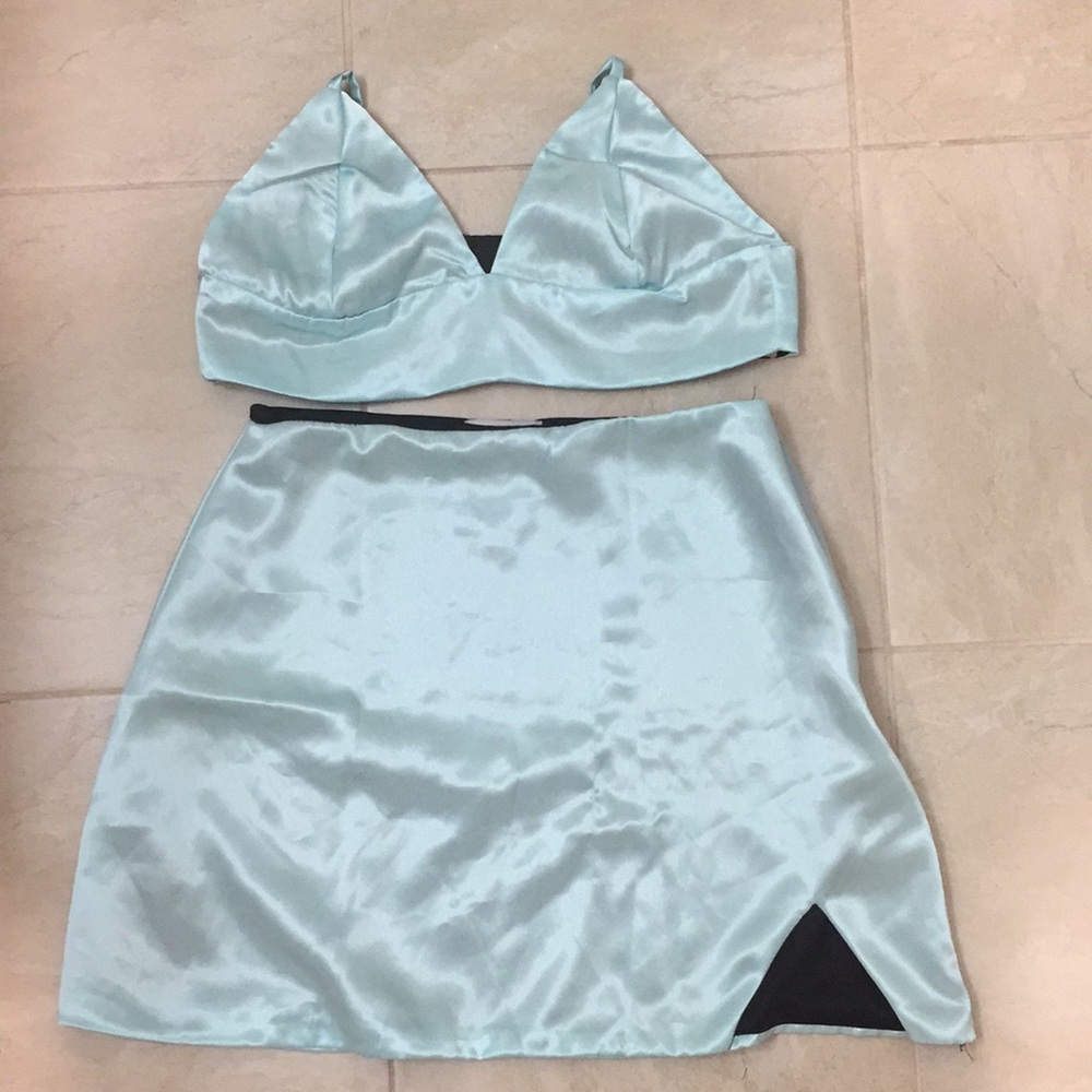 Matching Satin 2-Piece Kitten Set